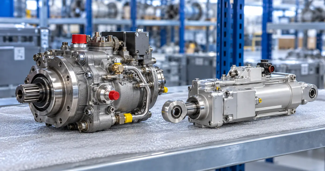 Engine accessory pump and airframe actuator
