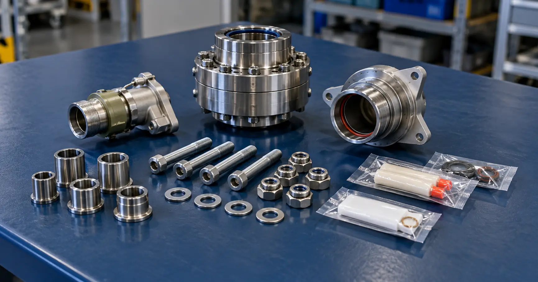 Aircraft spare hardware, couplings and protected consumables