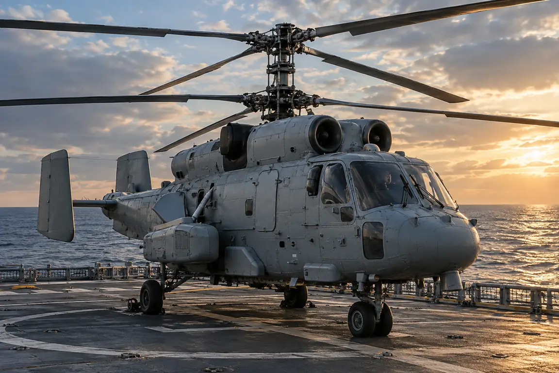 Kamov coaxial-rotor naval helicopter