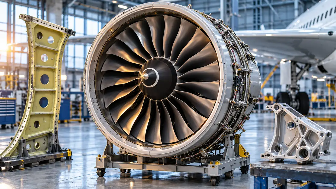 Turbofan fan module and aircraft structural components