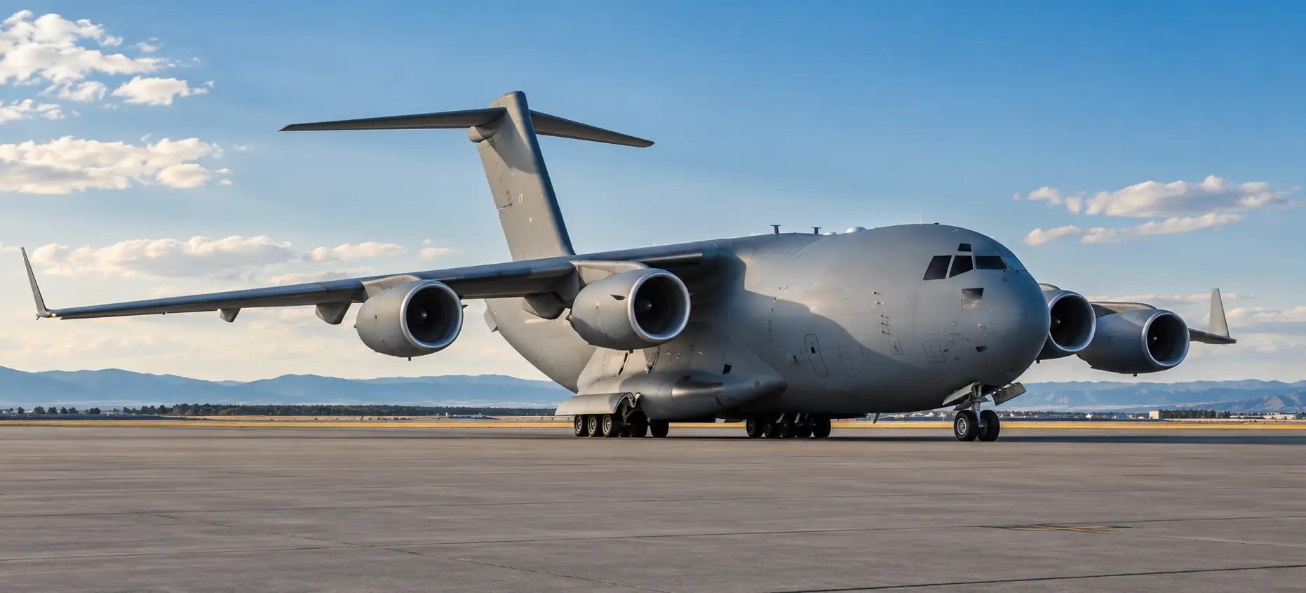 defence aviation aircraft on a maintenance apron