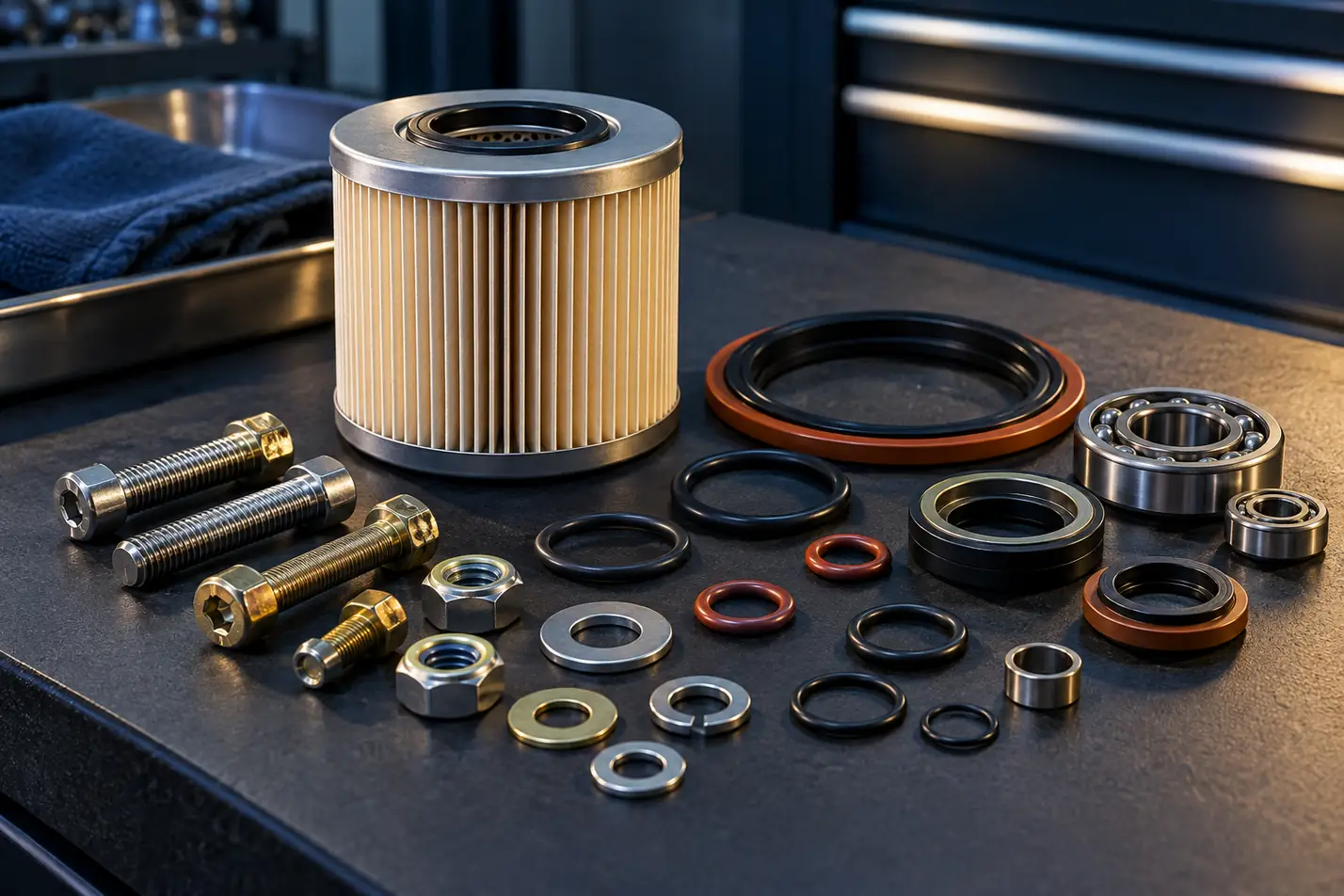 Expendables consumables and standard hardware representative component photograph